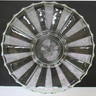 Vintage Jeanette Dew Drop Divided 11" Serving Tray - Think Christmas Dining!