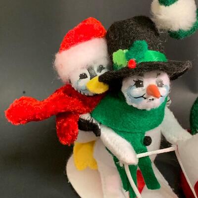 Lot 369 Annalee Dolls: Elves, Snowman and More