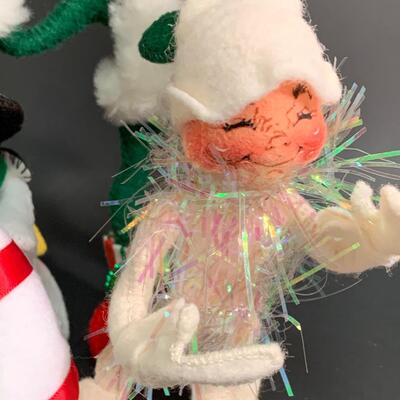 Lot 369 Annalee Dolls: Elves, Snowman and More