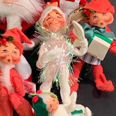 Lot 369 Annalee Dolls: Elves, Snowman and More