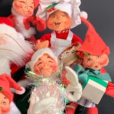 Lot 369 Annalee Dolls: Elves, Snowman and More