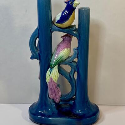 Lot 376 Vintage Wall Pocket, Vase and  Moorcroft Pottery Plates