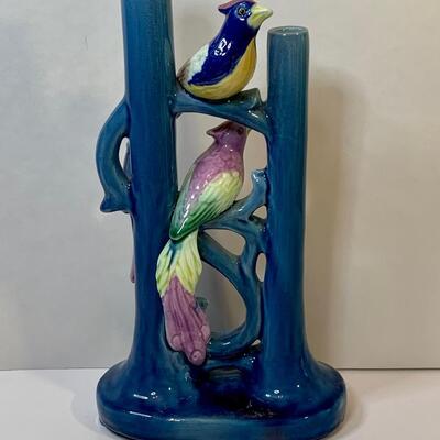 Lot 376 Vintage Wall Pocket, Vase and  Moorcroft Pottery Plates