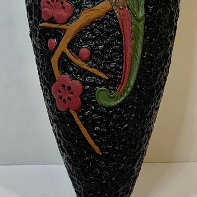Lot 376 Vintage Wall Pocket, Vase and  Moorcroft Pottery Plates