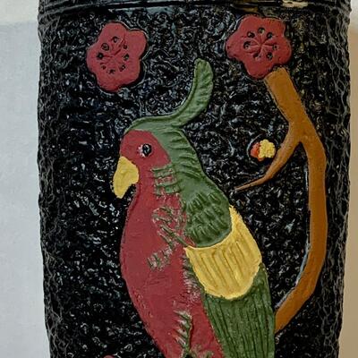 Lot 376 Vintage Wall Pocket, Vase and  Moorcroft Pottery Plates