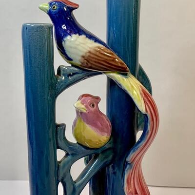 Lot 376 Vintage Wall Pocket, Vase and  Moorcroft Pottery Plates