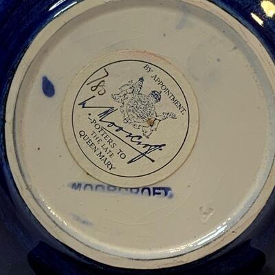 Lot 376 Vintage Wall Pocket, Vase and  Moorcroft Pottery Plates
