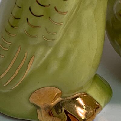Lot 377 Vintage Carlton Ware  Vase & Vintage Gold Trimmed Birds & trinket Dish