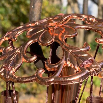 Lot 452 New Gallery Butterfly Wind Chimes with Stained Glass