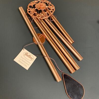 Lot 452 New Gallery Butterfly Wind Chimes with Stained Glass