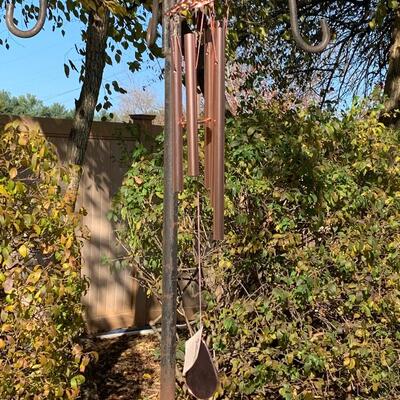 Lot 452 New Gallery Butterfly Wind Chimes with Stained Glass