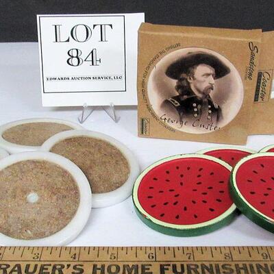 Various Coasters, Stone, Wood, Sandstone