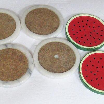 Various Coasters, Stone, Wood, Sandstone