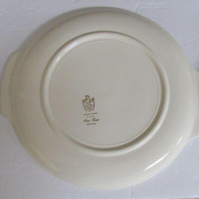 Vintage French Saxon China Pine Cone Cake Plate and Small Plates
