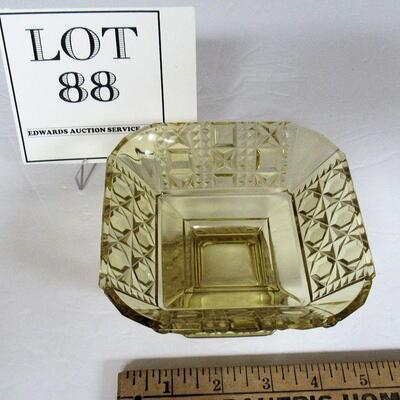 Nice Old Pressed Glass Small Footed Dish