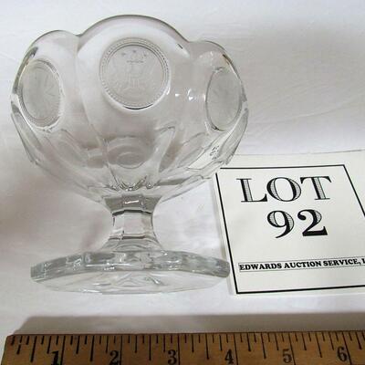 Old Glass Footed Dish