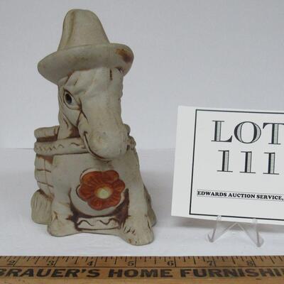 Pottery Donkey Planter