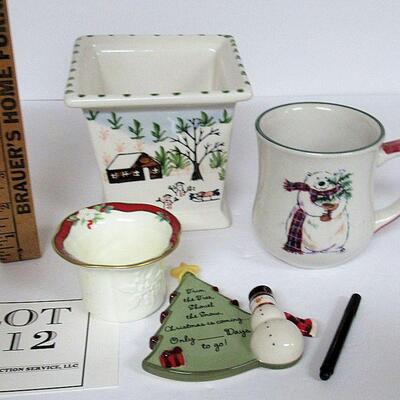Christmas Lot Planter, Votive, Mug and Countdown Magnet