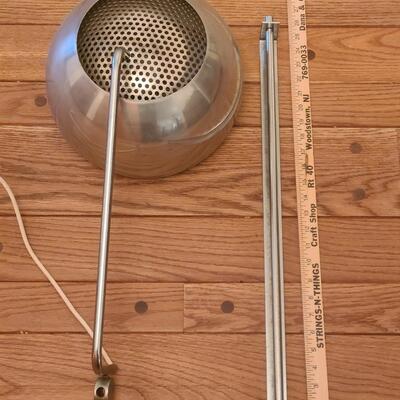 Lot 510: Vintage MCM Chrome Wall Mount / Swing Lamp