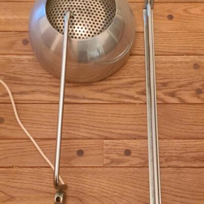 Lot 510: Vintage MCM Chrome Wall Mount / Swing Lamp