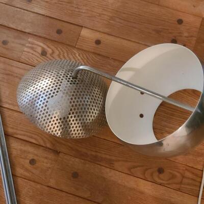 Lot 510: Vintage MCM Chrome Wall Mount / Swing Lamp