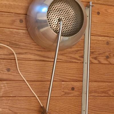 Lot 510: Vintage MCM Chrome Wall Mount / Swing Lamp