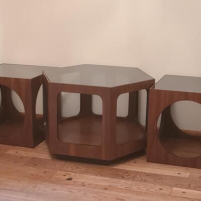 Lot 514: MCM Lane 3-Piece Coffee/End Table Set (Versatile)