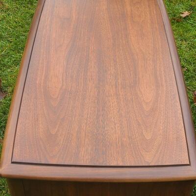 Lot 516: Vintage MCM Wood Record/Media Table