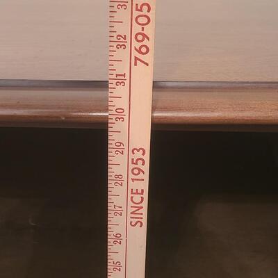 Lot 516: Vintage MCM Wood Record/Media Table