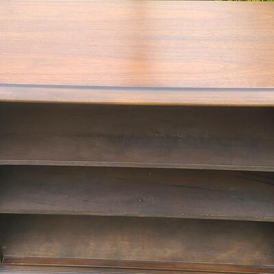Lot 516: Vintage MCM Wood Record/Media Table