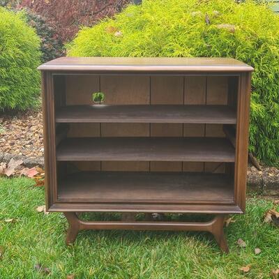 Lot 516: Vintage MCM Wood Record/Media Table