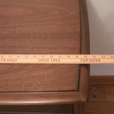 Lot 516: Vintage MCM Wood Record/Media Table