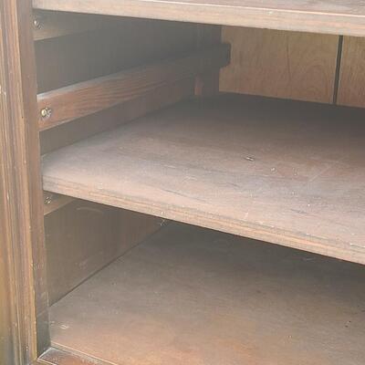 Lot 516: Vintage MCM Wood Record/Media Table
