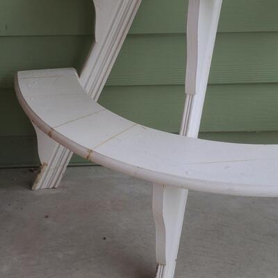 Lot 520: Wood Tiered Stand: Display Plants, Books, Crocks, or Collectibles.