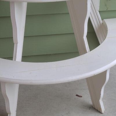 Lot 520: Wood Tiered Stand: Display Plants, Books, Crocks, or Collectibles.