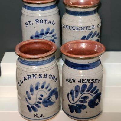 Lot 490: Local NJ Township Crock/Canisters