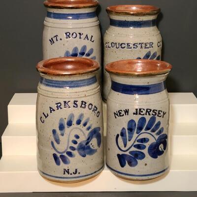Lot 490: Local NJ Township Crock/Canisters