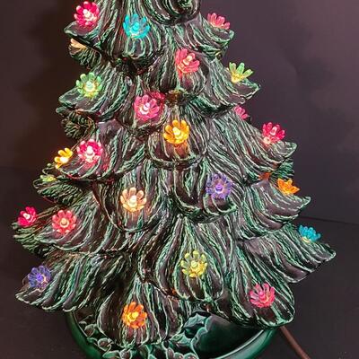 Lot 443: Vintage Ceramic Christmas Tree (13 inches tall)