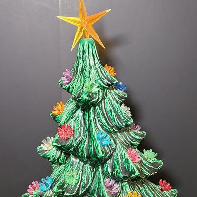 Lot 443: Vintage Ceramic Christmas Tree (13 inches tall)