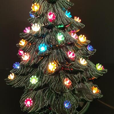 Lot 443: Vintage Ceramic Christmas Tree (13 inches tall)