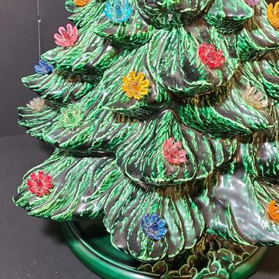 Lot 443: Vintage Ceramic Christmas Tree (13 inches tall)
