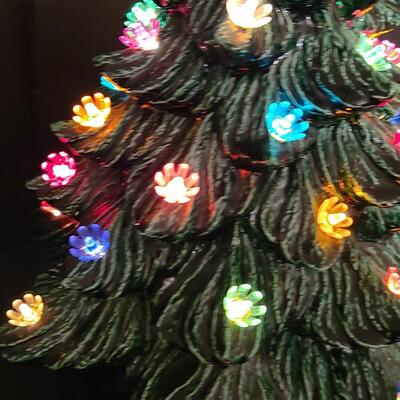 Lot 443: Vintage Ceramic Christmas Tree (13 inches tall)