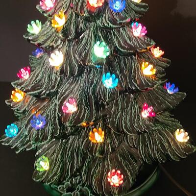Lot 443: Vintage Ceramic Christmas Tree (13 inches tall)