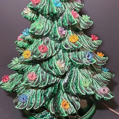Lot 443: Vintage Ceramic Christmas Tree (13 inches tall)
