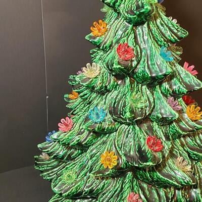 Lot 443: Vintage Ceramic Christmas Tree (13 inches tall)