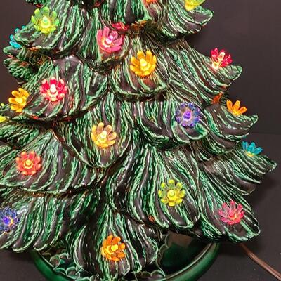 Lot 443: Vintage Ceramic Christmas Tree (13 inches tall)