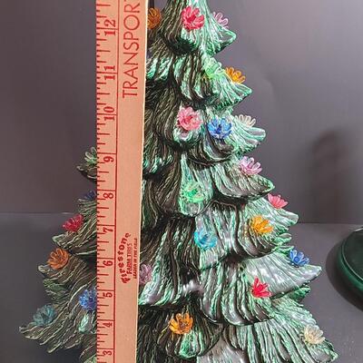 Lot 443: Vintage Ceramic Christmas Tree (13 inches tall)