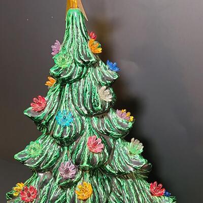 Lot 443: Vintage Ceramic Christmas Tree (13 inches tall)