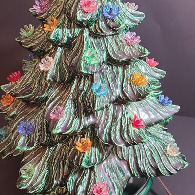 Lot 443: Vintage Ceramic Christmas Tree (13 inches tall)
