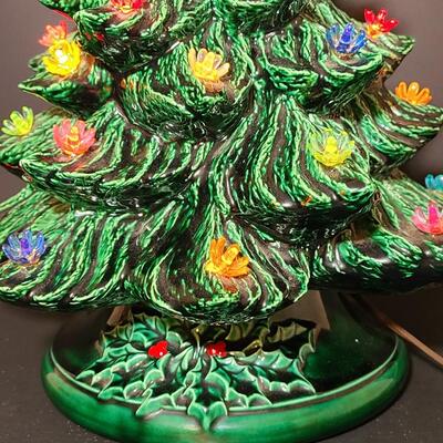 Lot 443: Vintage Ceramic Christmas Tree (13 inches tall)